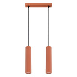 Pendelleuchte Karbon 2-flammig Roter Ocker – Modern & Warm-Leuchtezauber