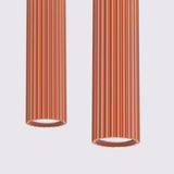 Pendelleuchte Karbon 2-flammig Roter Ocker – Modern & Warm-Leuchtezauber