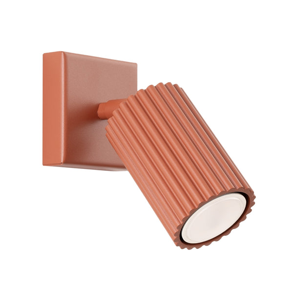 Wandleuchte Karbon Roter Ocker Elegante Wandlampe In Erdiger Nuance Ohne Schalter-Leuchtezauber