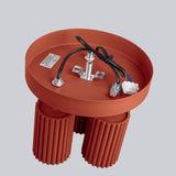 Plafond Karbon 3P Roter Ocker Moderne Spot-Deckenleuchte-Leuchtezauber