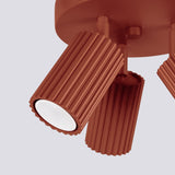 Plafond Karbon 3P Roter Ocker Moderne Spot-Deckenleuchte-Leuchtezauber