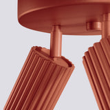 Plafond Karbon 3P Roter Ocker Moderne Spot-Deckenleuchte-Leuchtezauber