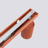 Plafond Karbon 4-Flammig Roter Ocker Loft-Stil Für Große Räume-Leuchtezauber