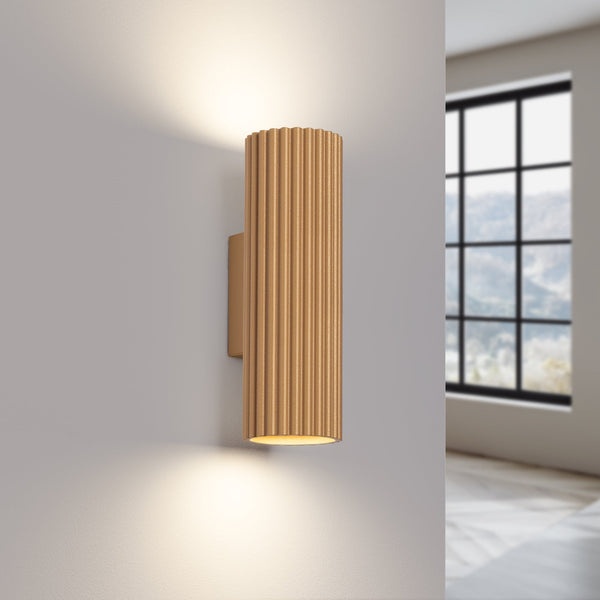Wandleuchte Karbon 20 Golden Stilvolle Goldfarbene Wandleuchte Mit Retro-Touch-Leuchtezauber