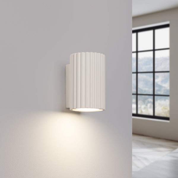 Wandleuchte Karbon 10 Beige Kleine, Moderne Wandleuchte In Neutralem Beigeton-Leuchtezauber
