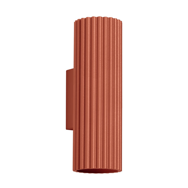 Wandleuchte Karbon 20 Roter Ocker Design-Wandleuchte In Kräftigem Rotbraun Mit Stilvoller Form-Leuchtezauber