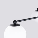 Kronleuchter Astral 3-flammig Schwarz – Geometrisches Design-Leuchtezauber