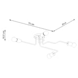 Kronleuchter Timbo 4-flammig Weiß – Elegante LED-Leuchte-Leuchtezauber