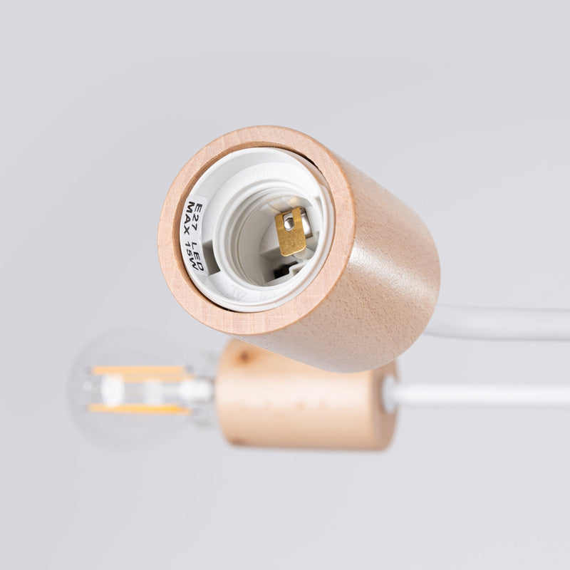 Kronleuchter Timbo 4-flammig Weiß – Elegante LED-Leuchte-Leuchtezauber