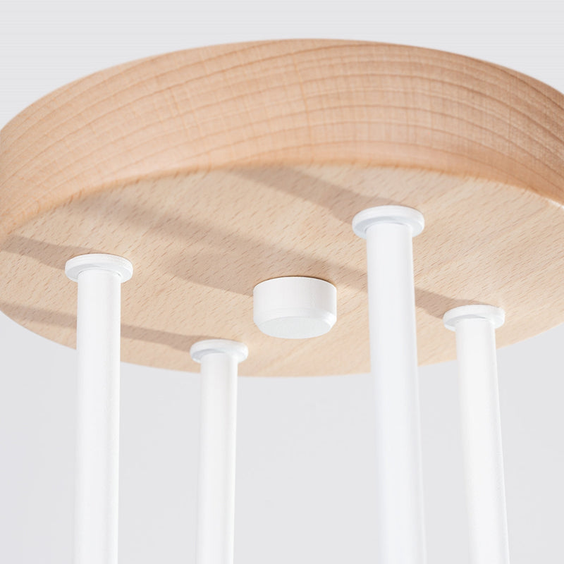 Kronleuchter Timbo 4-flammig Weiß – Elegante LED-Leuchte-Leuchtezauber