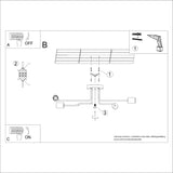 Kronleuchter Timbo 4-flammig Schwarz – Minimalistisches Design-Leuchtezauber