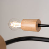 Kronleuchter Timbo 4-flammig Schwarz – Minimalistisches Design-Leuchtezauber