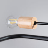 Kronleuchter Timbo 4-flammig Schwarz – Minimalistisches Design-Leuchtezauber