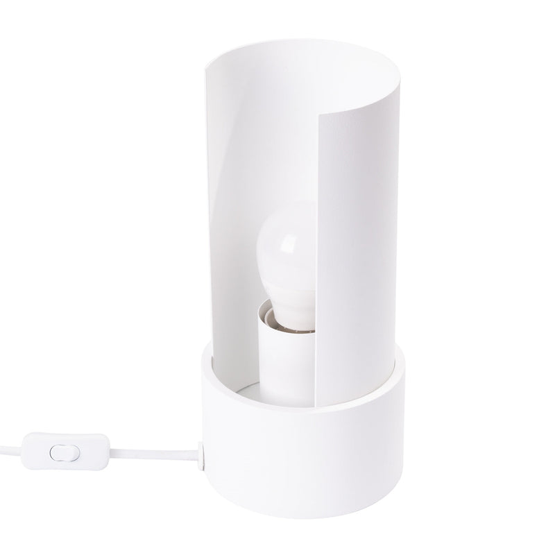 Tischlampe Flash Weiß – Led-Tischlampe Mit Verchromtem Standfuß-Leuchtezauber