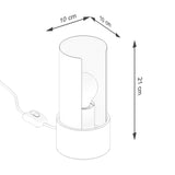 Tischlampe Flash Weiß – Led-Tischlampe Mit Verchromtem Standfuß-Leuchtezauber
