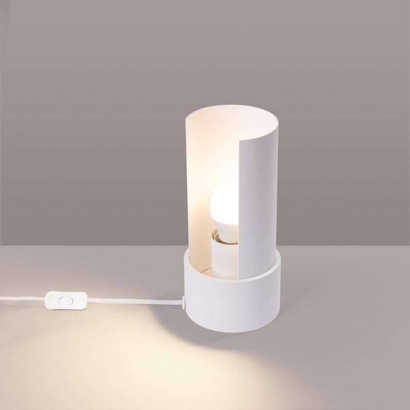Tischlampe Flash Weiß – Led-Tischlampe Mit Verchromtem Standfuß-Leuchtezauber