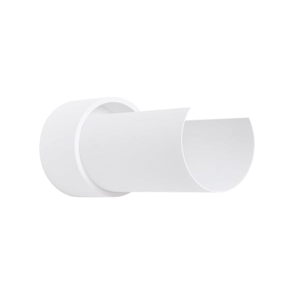 Wandlampe Flash Weiß Minimalistische Wandlampe Mit Schwenkbarem Spot In Weiß-Leuchtezauber
