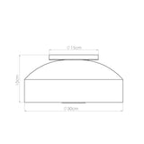 Plafond Omiq Schwarz Kontraststarkes Design Für Moderne Räume-Leuchtezauber