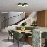 Plafond Omiq Olivgrün Stilvolle Farbe Trifft Minimalistisches Design-Leuchtezauber
