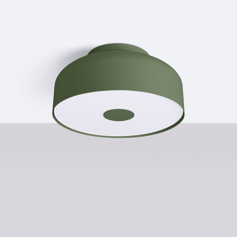 Plafond Omiq Olivgrün Stilvolle Farbe Trifft Minimalistisches Design-Leuchtezauber