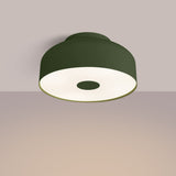 Plafond Omiq Olivgrün Stilvolle Farbe Trifft Minimalistisches Design-Leuchtezauber