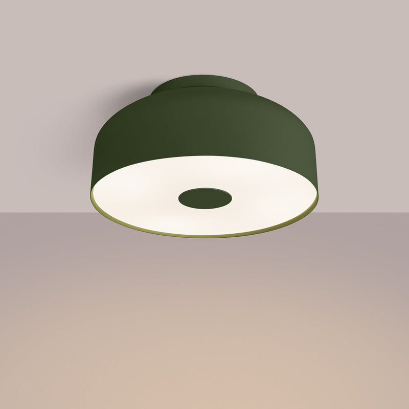 Plafond Omiq Olivgrün Stilvolle Farbe Trifft Minimalistisches Design-Leuchtezauber