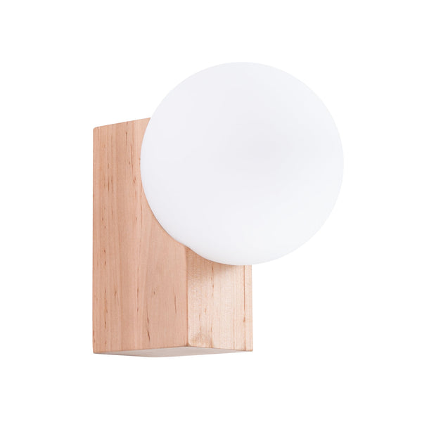 Wandleuchte Bulbo Naturholz Stilvolle Wandlampe Aus Echtem Holz Für Warmes Wohnambiente-Leuchtezauber