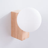 Wandleuchte Bulbo Naturholz Stilvolle Wandlampe Aus Echtem Holz Für Warmes Wohnambiente-Leuchtezauber