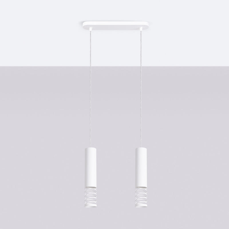 LED Pendelleuchte Lami 2-flammig Weiß – Minimal Design-Leuchtezauber