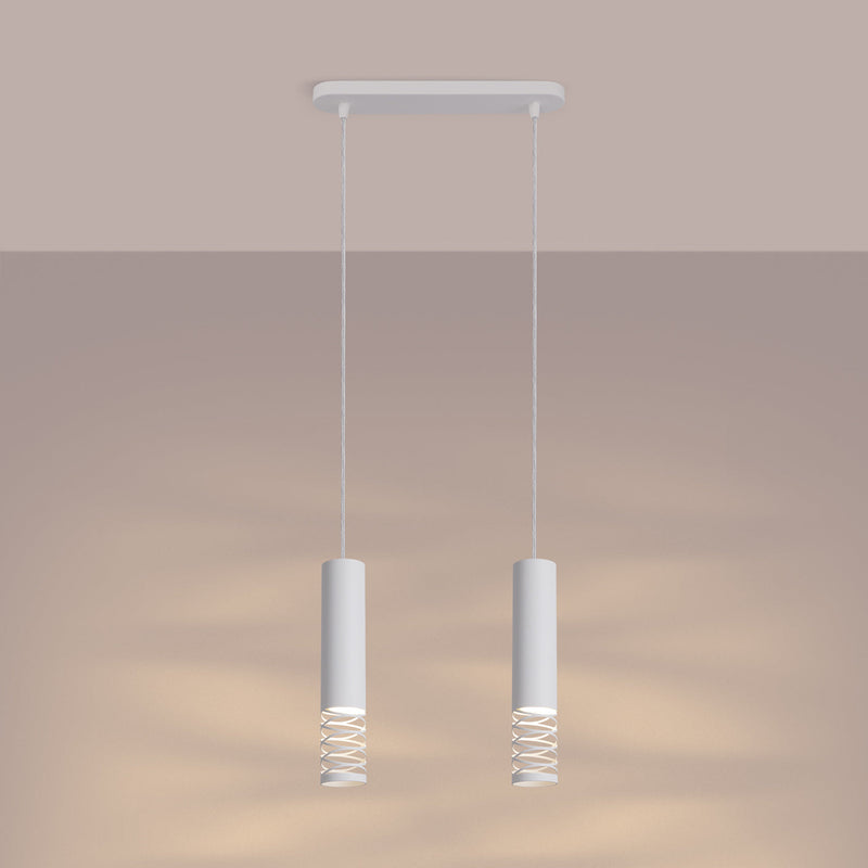 LED Pendelleuchte Lami 2-flammig Weiß – Minimal Design-Leuchtezauber