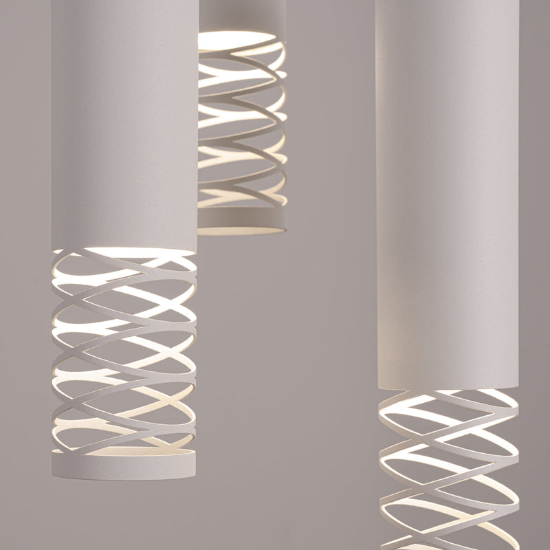 LED Pendelleuchte Lami 3-flammig Weiß – Runde Designlampe-Leuchtezauber
