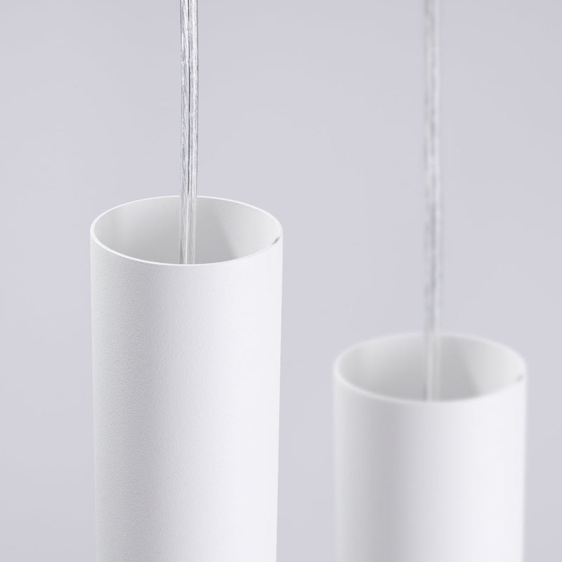 LED Pendelleuchte Lami 3-flammig Weiß – Runde Designlampe-Leuchtezauber