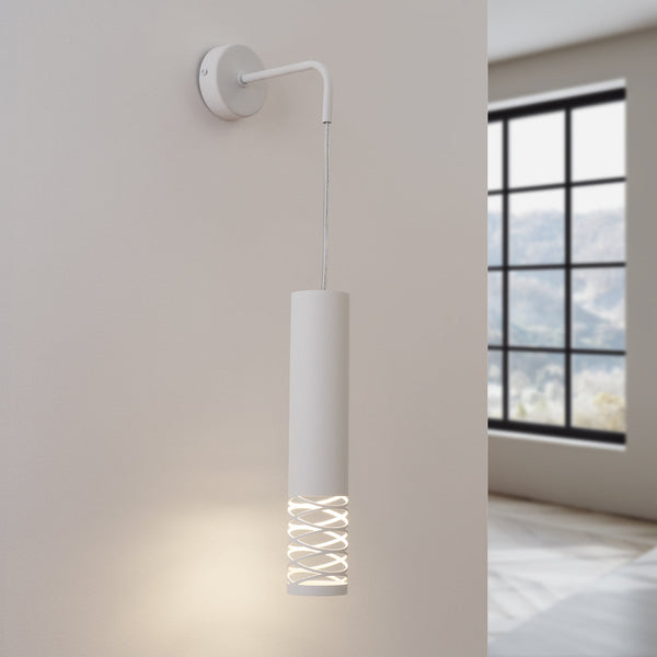 Wandleuchte Lami Weiß Elegante Wandlampe Mit Organischer Form Und Hellem Finish-Leuchtezauber