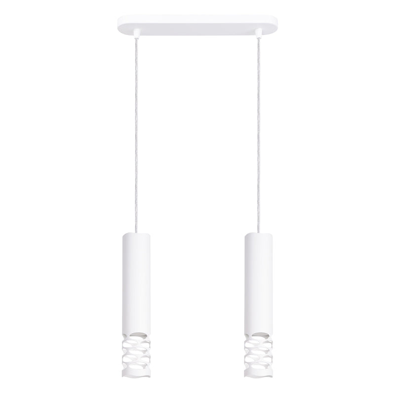 LED Pendelleuchte Liro 2-flammig Weiß – Minimalistisches Design-Leuchtezauber