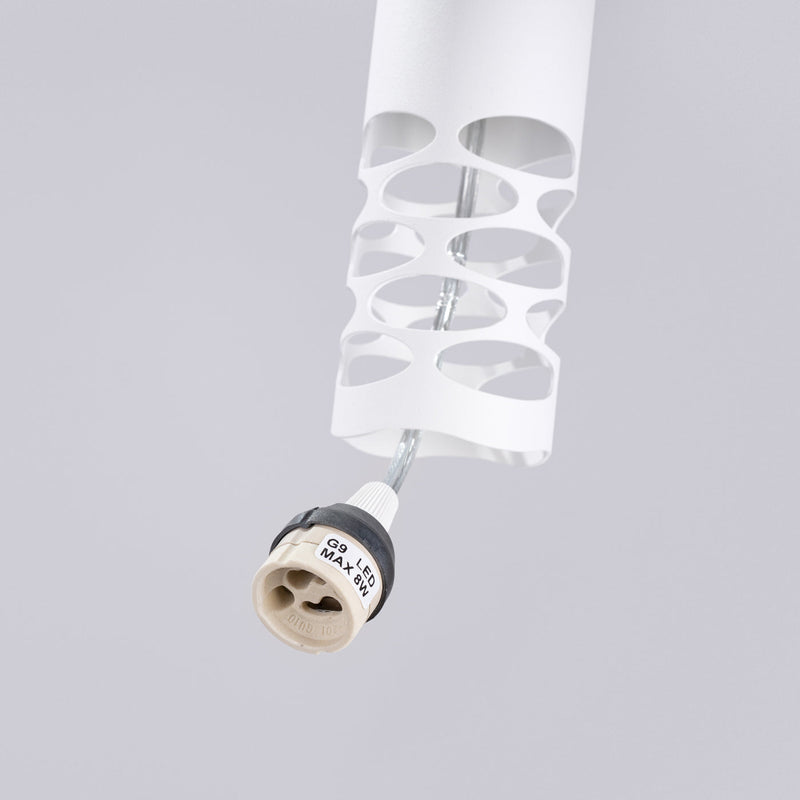 LED Pendelleuchte Liro 2-flammig Weiß – Minimalistisches Design-Leuchtezauber