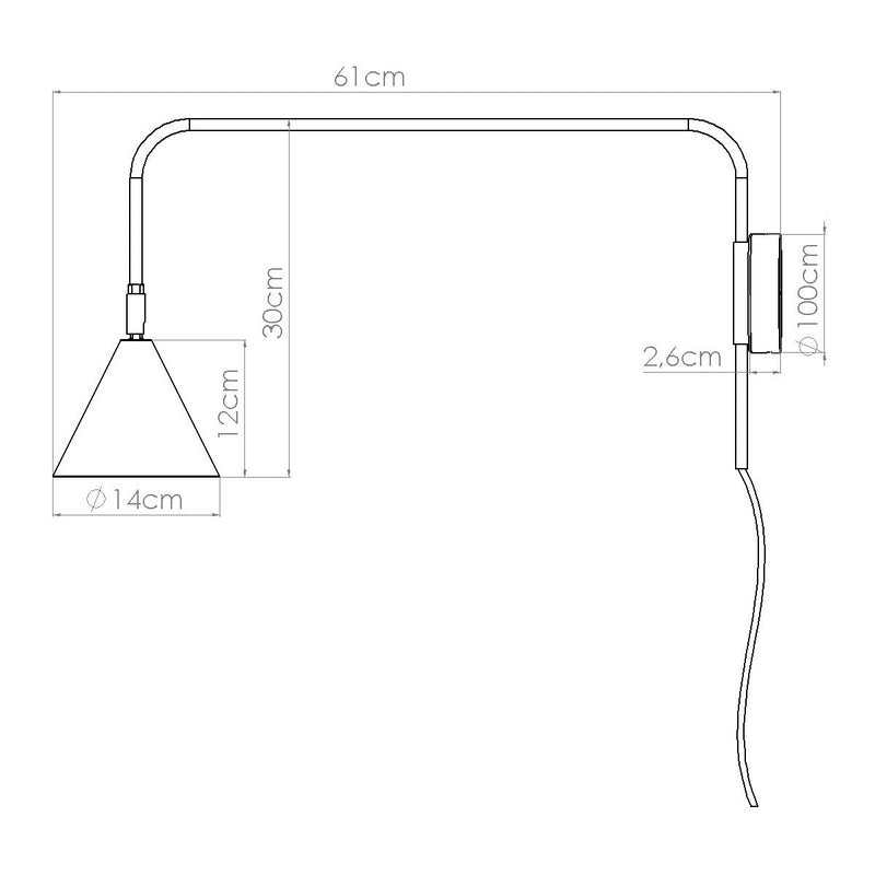 Wandleuchte Nox Roter Ocker Ausdrucksstarke Wandlampe In Warmer Ockerfarbe-Leuchtezauber