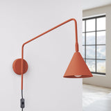 Wandleuchte Nox Roter Ocker Ausdrucksstarke Wandlampe In Warmer Ockerfarbe-Leuchtezauber