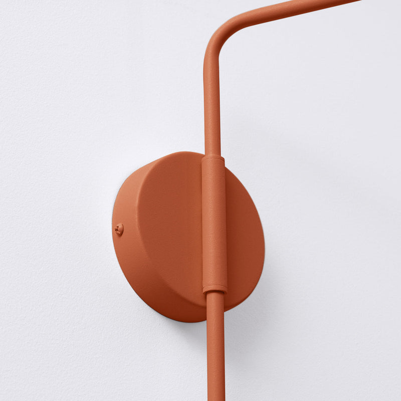 Wandleuchte Nox Roter Ocker Ausdrucksstarke Wandlampe In Warmer Ockerfarbe-Leuchtezauber
