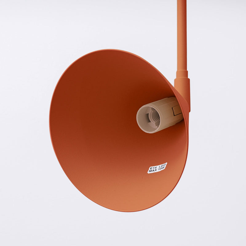 Wandleuchte Nox Roter Ocker Ausdrucksstarke Wandlampe In Warmer Ockerfarbe-Leuchtezauber