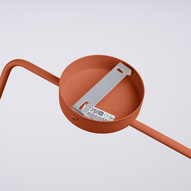 Wandleuchte Nox Roter Ocker Ausdrucksstarke Wandlampe In Warmer Ockerfarbe-Leuchtezauber