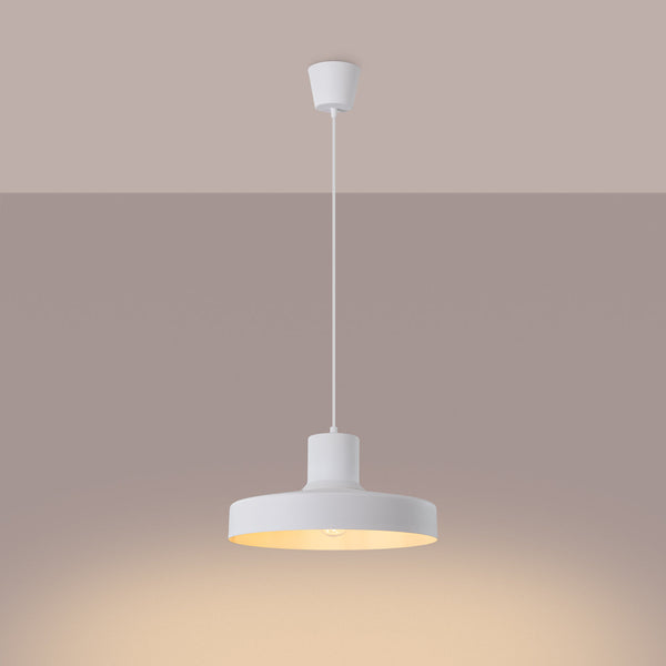 LED Pendelleuchte Bilo Weiß – Skandinavische Deckenlampe-Leuchtezauber