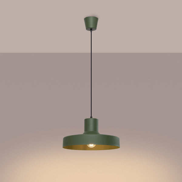 LED Pendelleuchte Bilo Olivgrün – Moderne Hängelampe-Leuchtezauber