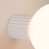 Wandleuchte Halo Weiß Ip44 Zeitlose Wandbeleuchtung In Elegantem Weiß-Leuchtezauber