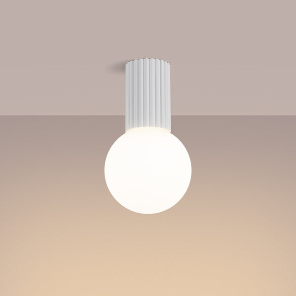 Deckenlampe Halo Weiß Ip44 Klassisch & Vielseitig Einsetzbar-Leuchtezauber