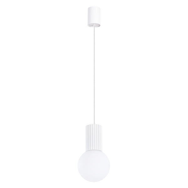LED Pendelleuchte Halo 1-flammig Weiß – Design Hängelampe-Leuchtezauber