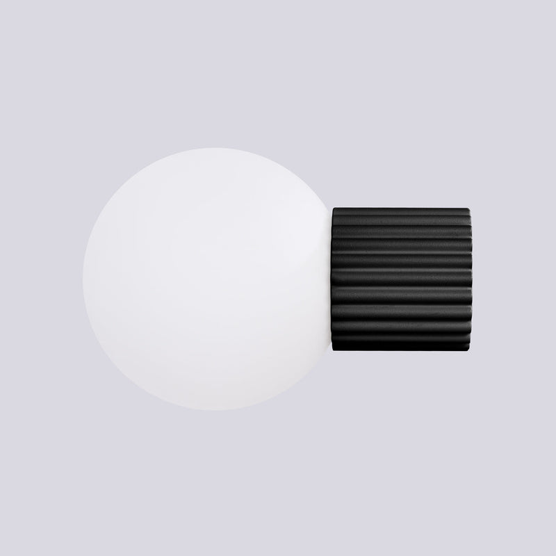 Wandleuchte Halo Schwarz Ip44 Schlichte Wandlampe In Tiefem Schwarz Für Bad & Flur-Leuchtezauber