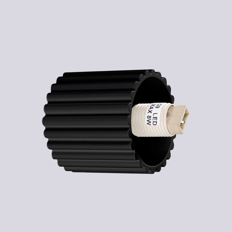 Wandleuchte Halo Schwarz Ip44 Schlichte Wandlampe In Tiefem Schwarz Für Bad & Flur-Leuchtezauber