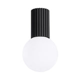 Deckenlampe Halo Schwarz Ip44 Zeitloses Design Für Feuchträume-Leuchtezauber