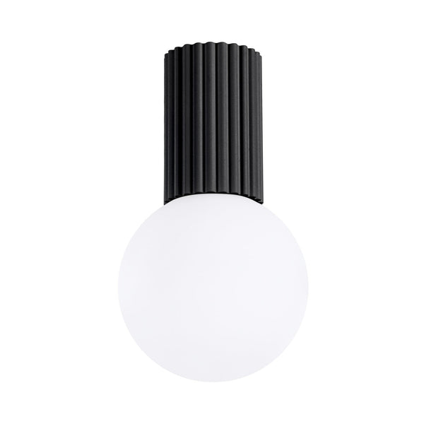 Deckenlampe Halo Schwarz Ip44 Zeitloses Design Für Feuchträume-Leuchtezauber