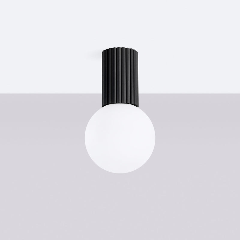 Deckenlampe Halo Schwarz Ip44 Zeitloses Design Für Feuchträume-Leuchtezauber